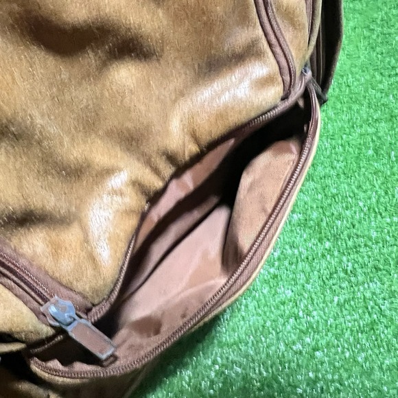 Vintage Leather Backpack Y2K Wilson\'s Leather Bag Nubuck Tan Leather EUC main image 7